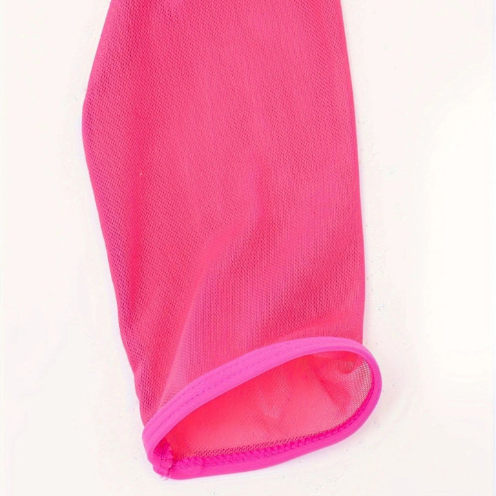 Damen Modischer Mesh-Oberteil mit langer Arm Drune