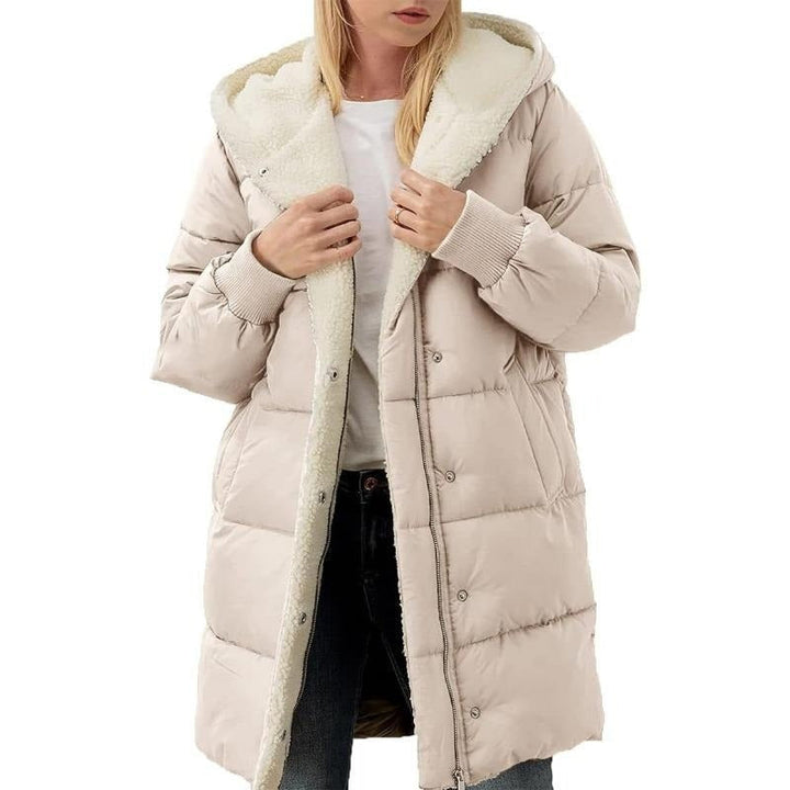 Drune | Wendbarer Baumwoll-Wintermantel für Frauen mit Kapuze