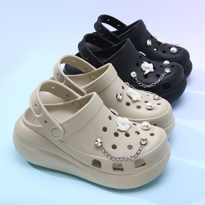 Femme Dekorative Freizeit Clogs Drune
