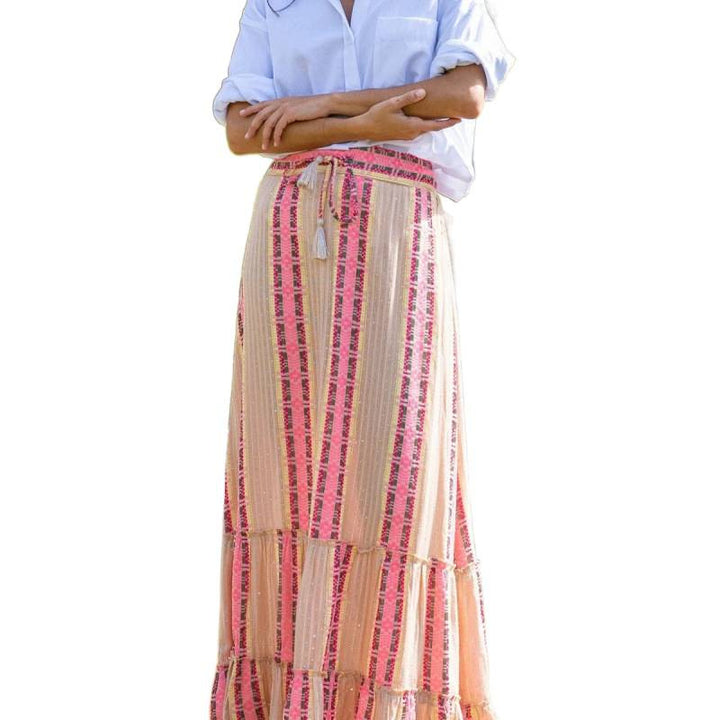 Damen Maxikleid mit fröhlichem Muster Drune