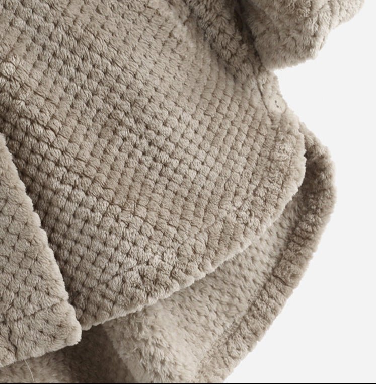 Drune | gepolsterter Kapuzenbutton-Up-Mantel - Plüschwärme - Lässige Passform - Winterliche Freizeit-Layer
