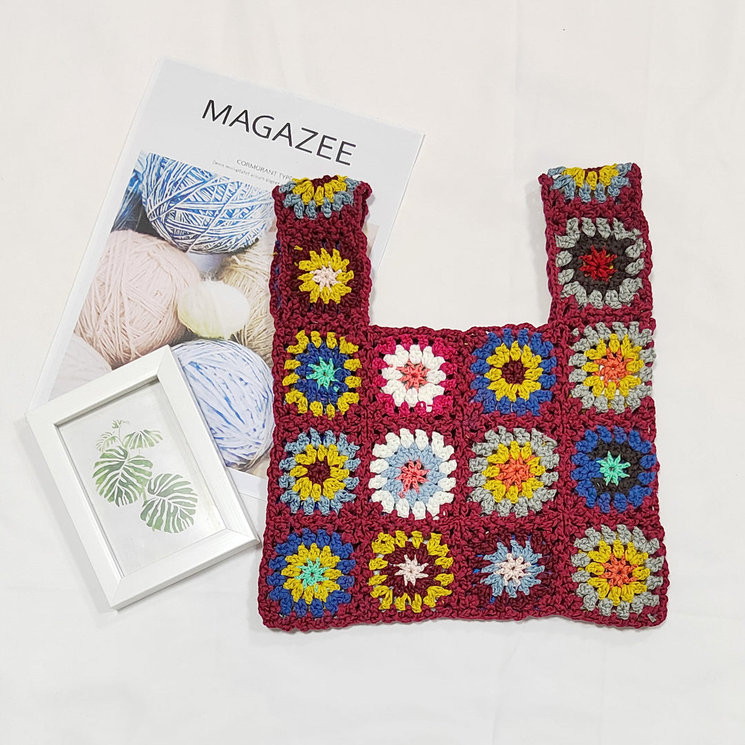 Damen handgefertigte Häkel-Tasche Drune