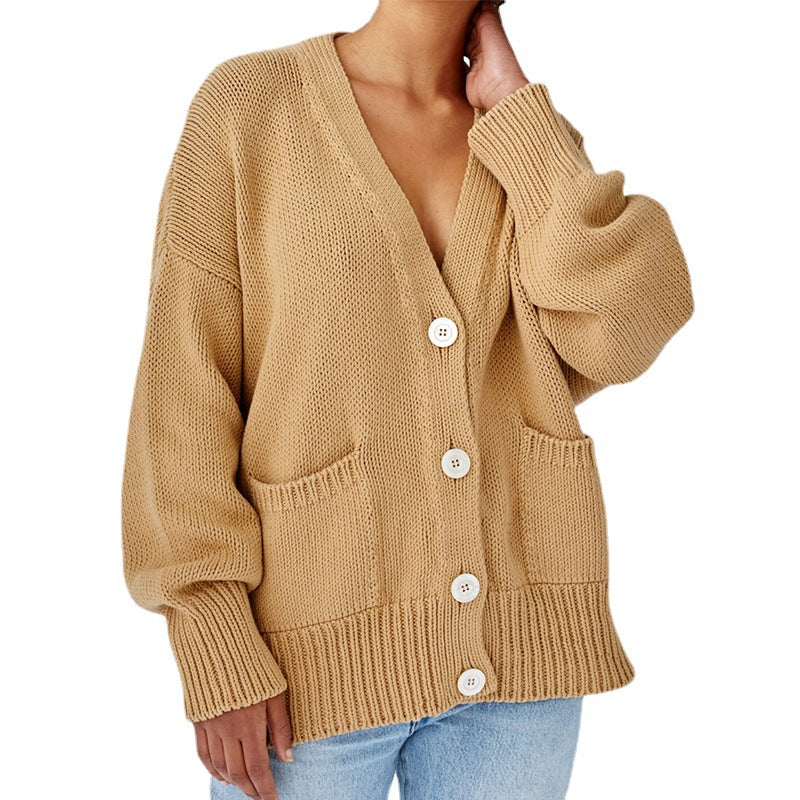 Damen Grobstrickcardigan Drune