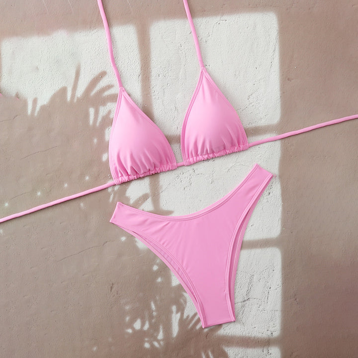 Damen Triangel-Bikini mit verstellbaren Bindebändern Drune