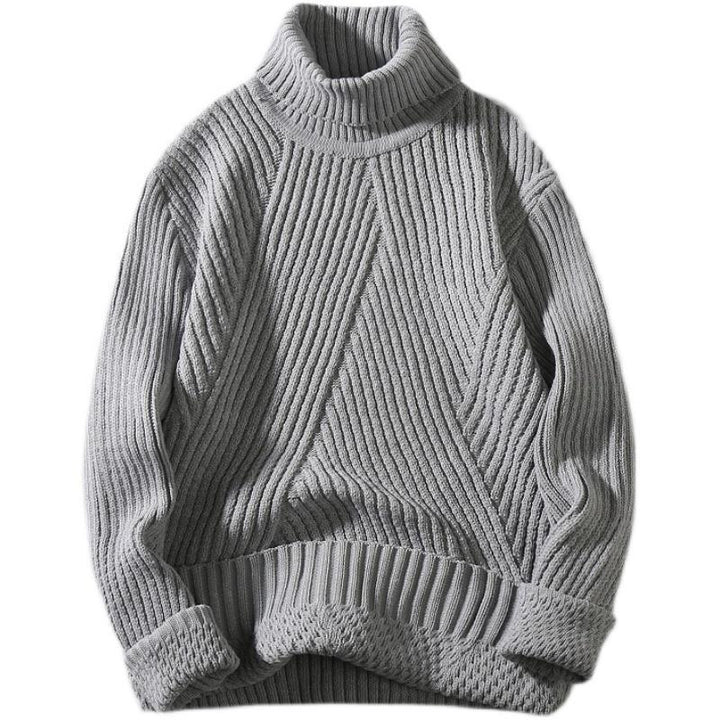 Damen Grobstrick-Rollkragenpullover mit aufwendigem Rippmuster Drune