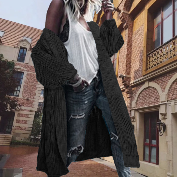 Damen Grobstrickcardigan im lässigen Oversized-Schnitt Drune