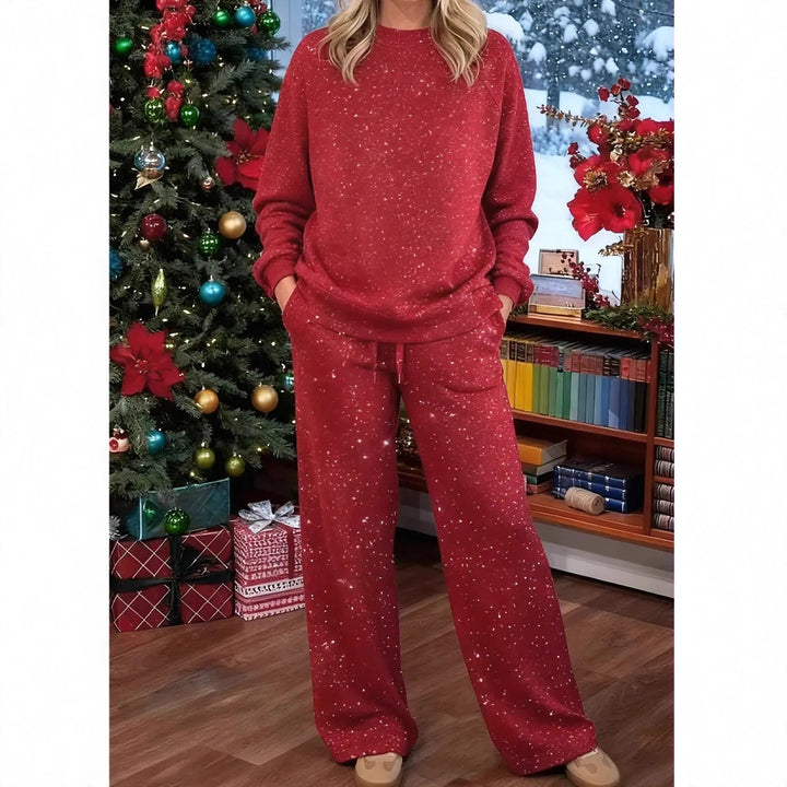 Damen Lässiges Lounge-Set aus weichem Material mit weitem Schnitt Drune