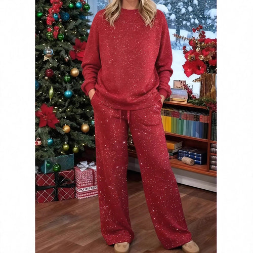 Damen Lässiges Lounge-Set aus weichem Material mit weitem Schnitt Drune