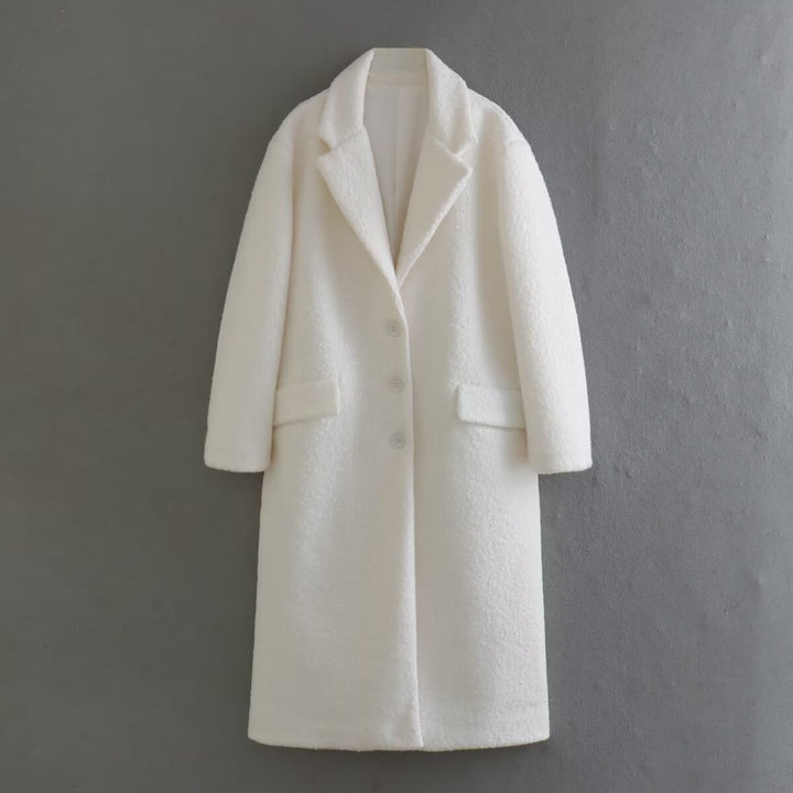 Damen oversize Wollmantel Drune