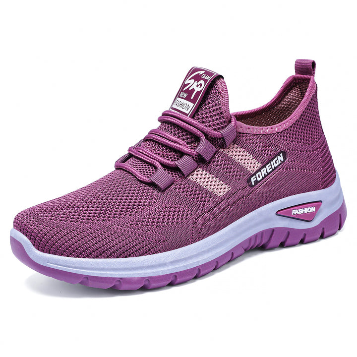 Herren nan atmungsaktive leichte Sportschuhe mit Strickobermaterial und gedämpfter Laufsohle Drune