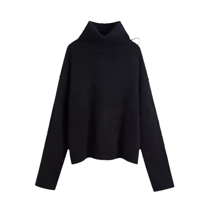 Damen Kuscheliger Rollkragenpullover aus hochwertiger Wolle Drune