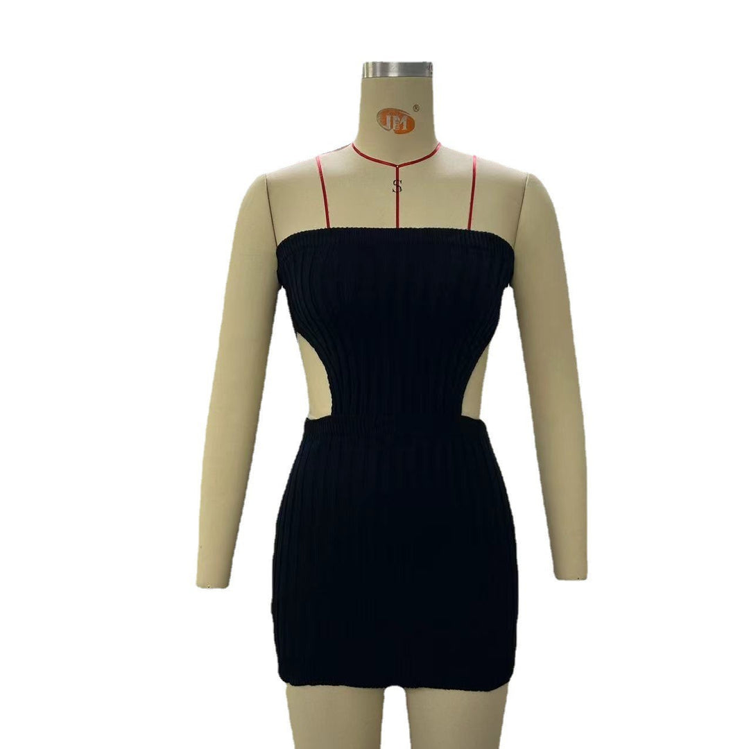 Damen figurbetontes Mini-Kleid mit Cut-Out-Details Drune