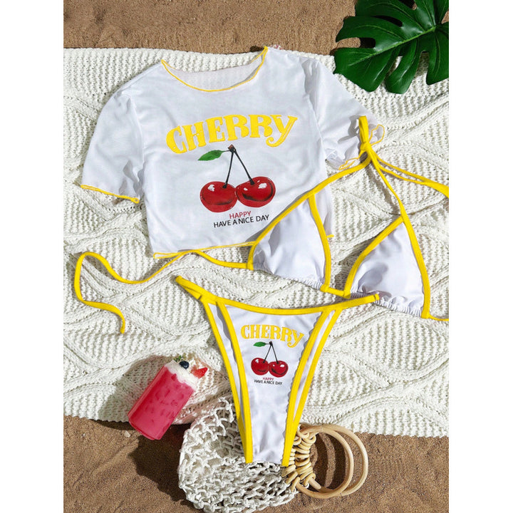 Damen Sexy Zweiteiler Bikini-Set mit sportlichem Oberteil Drune
