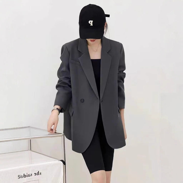 Damen Eleganter oversized Blazer mit strukturiertem Schnitt Drune