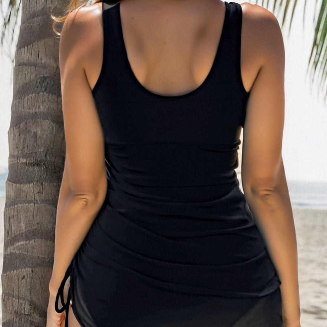 Damen Tankini mit seitlichem Raffungselement und figurformendem Schnitt Drune