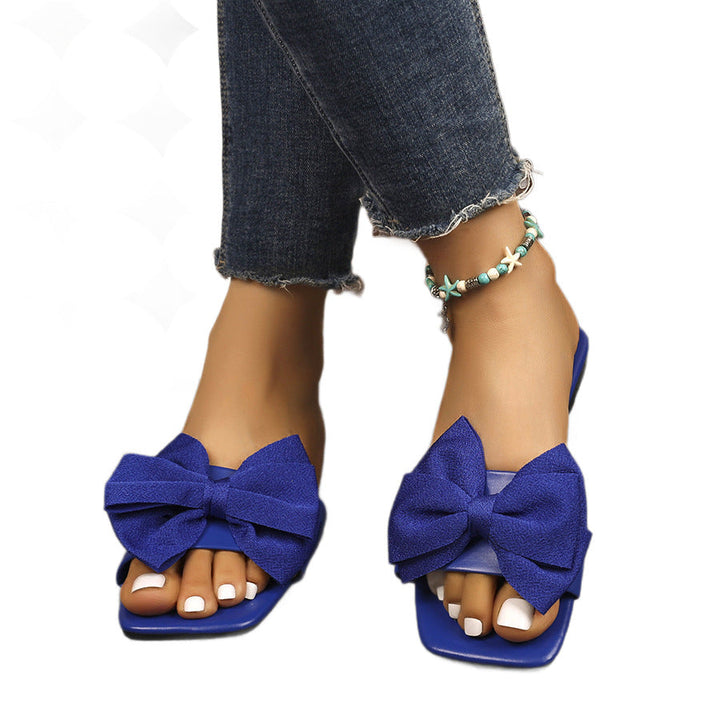 Damen Slingback-Sandalen mit modischer Schleifenapplikation Drune