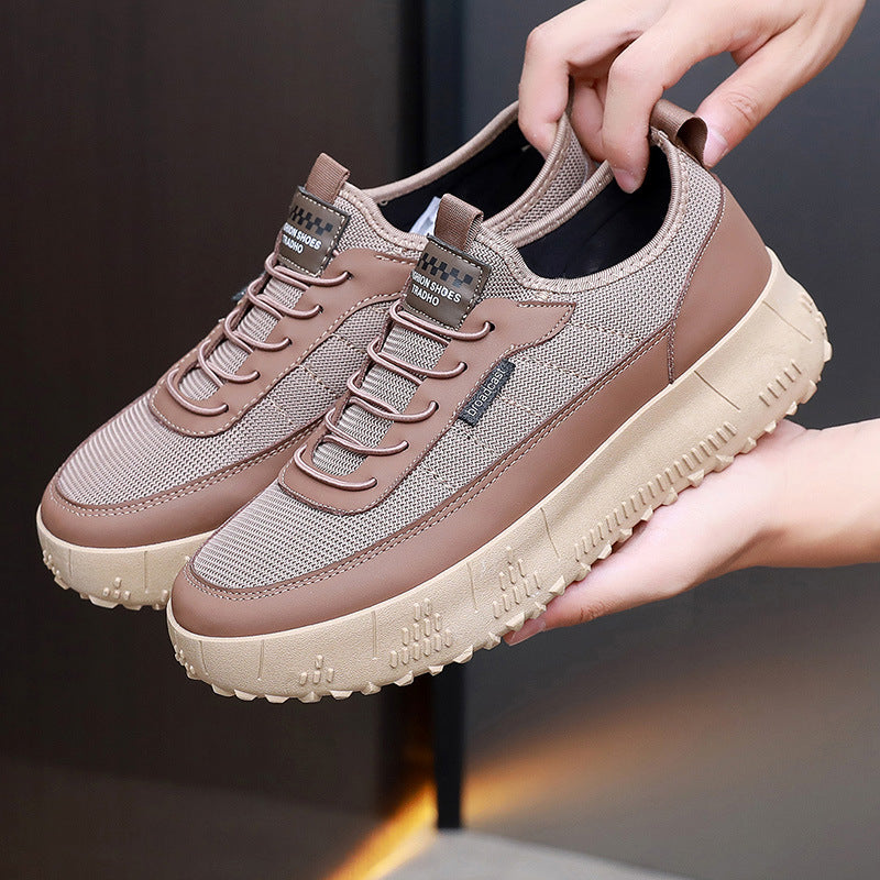 Damen Sportliche und komfortable Sneakers mit dicker Profilsohle Drune