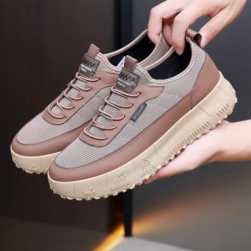 Damen Sportliche und komfortable Sneakers mit dicker Profilsohle Drune