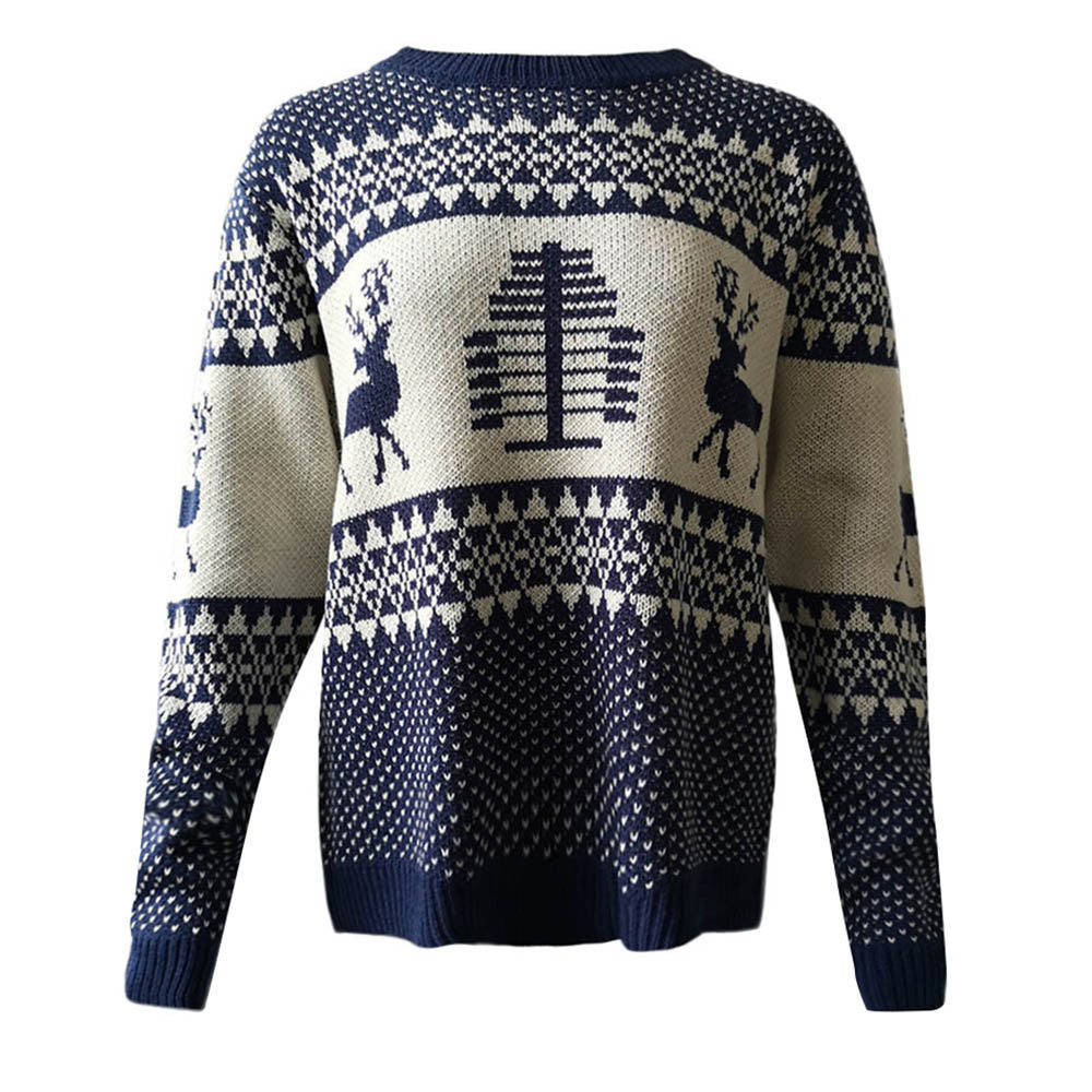 Damen Weihnachts-Pullover im skandinavischen Stil Drune