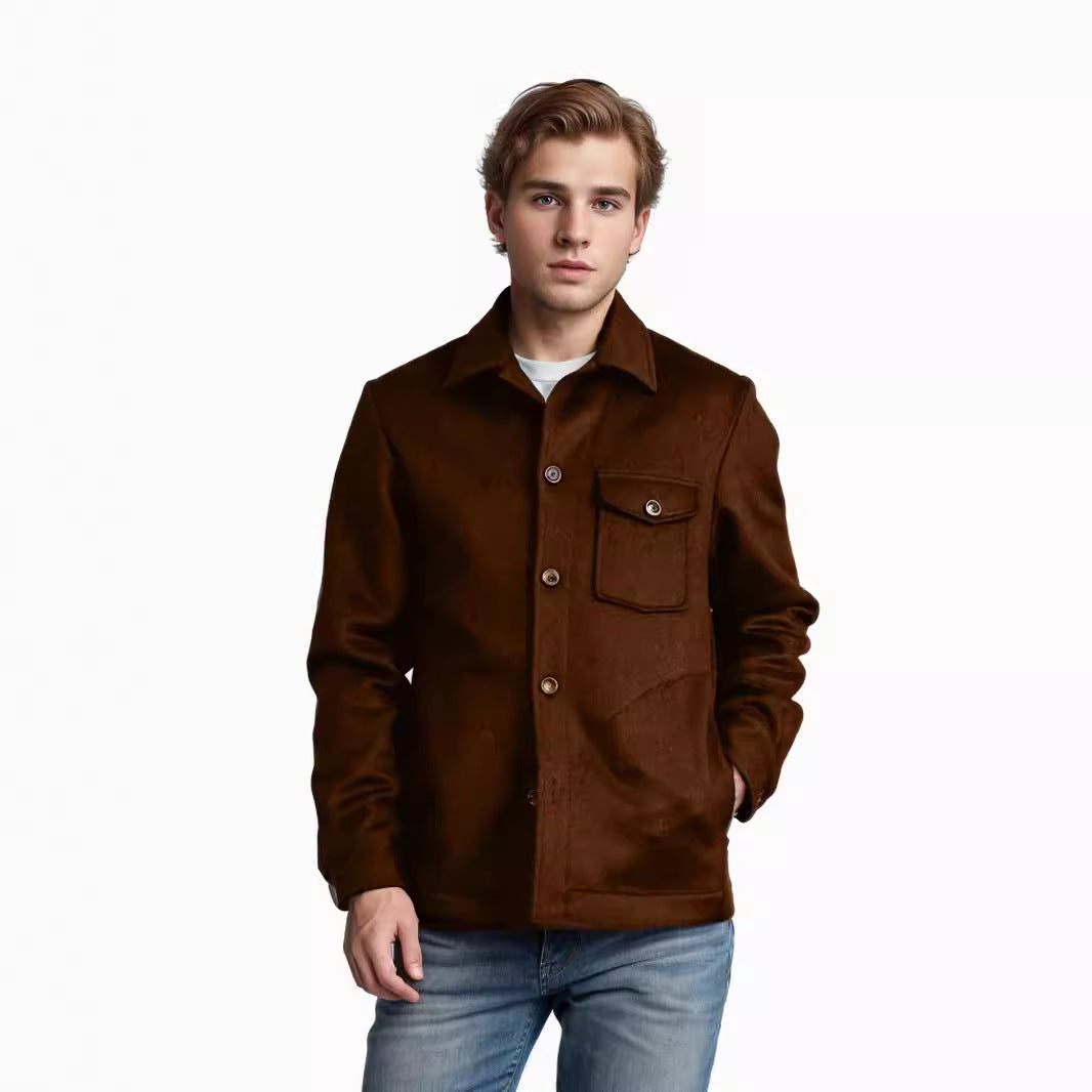 Herren Wolljacke mit praktischen Taschen Drune