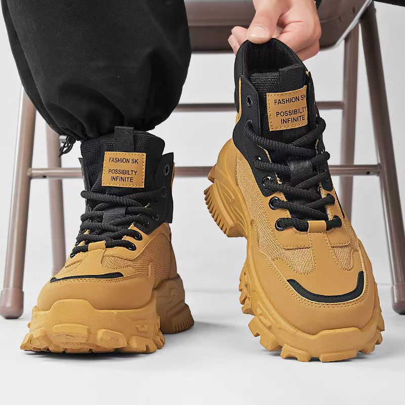 Damen Sportliche High-Top Sneakers mit rutschfester Sohle und stabiler Fersenkonstruktion Drune