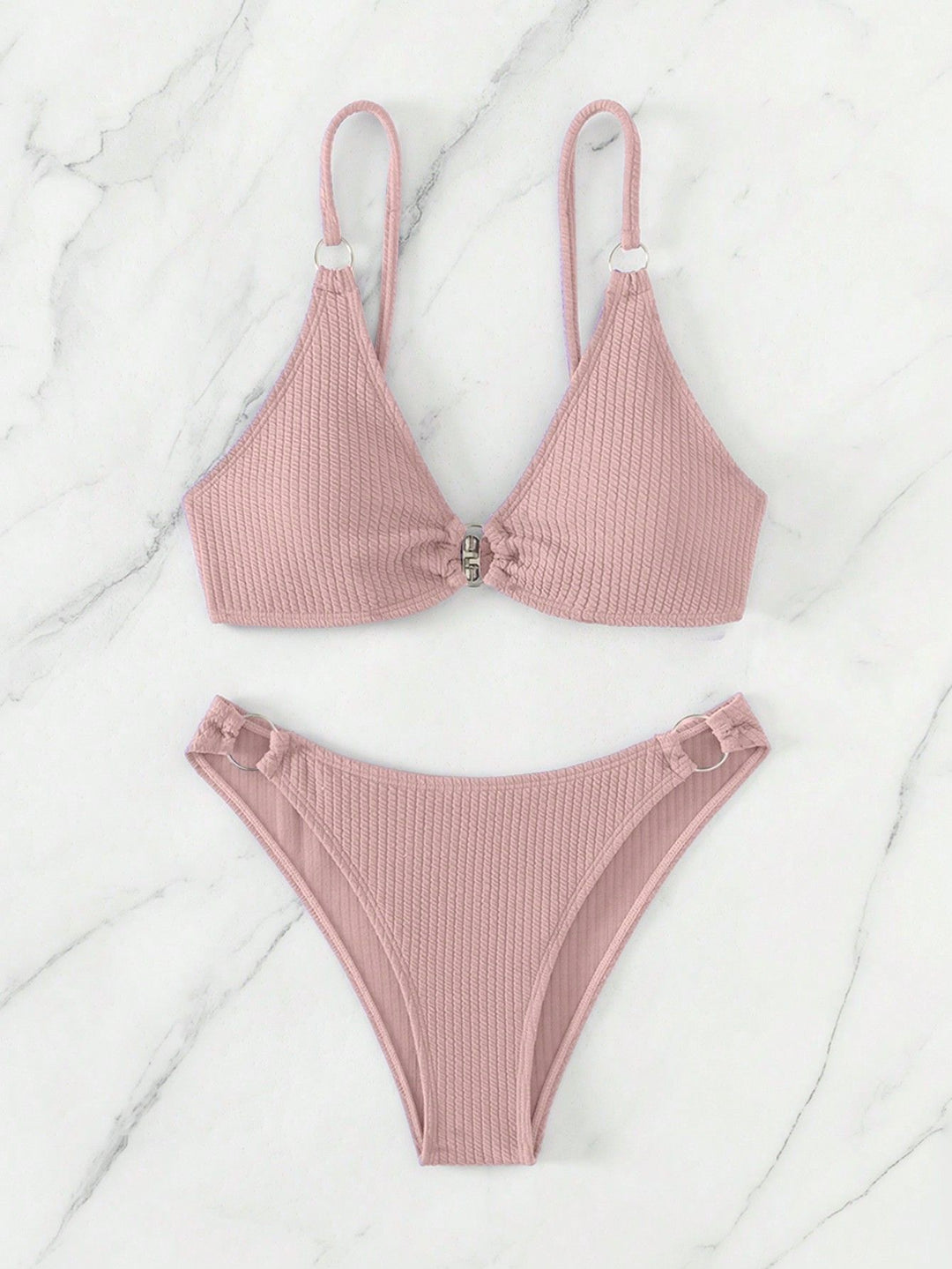 Damen Triangel-Bikini mit Ringverzierungen Drune