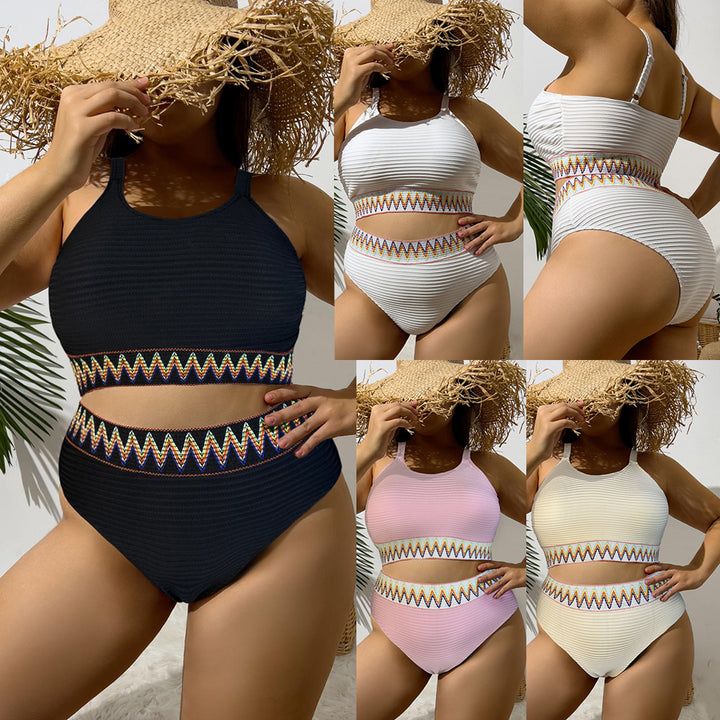 Damen Sportliches Bikini-Set mit dekorativem Bund Drune