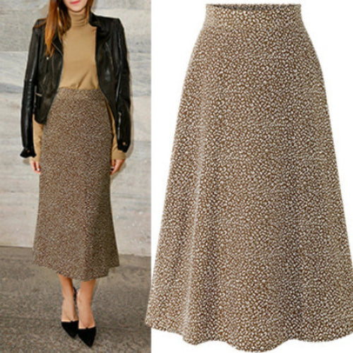 Damen Midirock mit elegantem A-Linien-Schnitt und modischem Punktedesign Drune