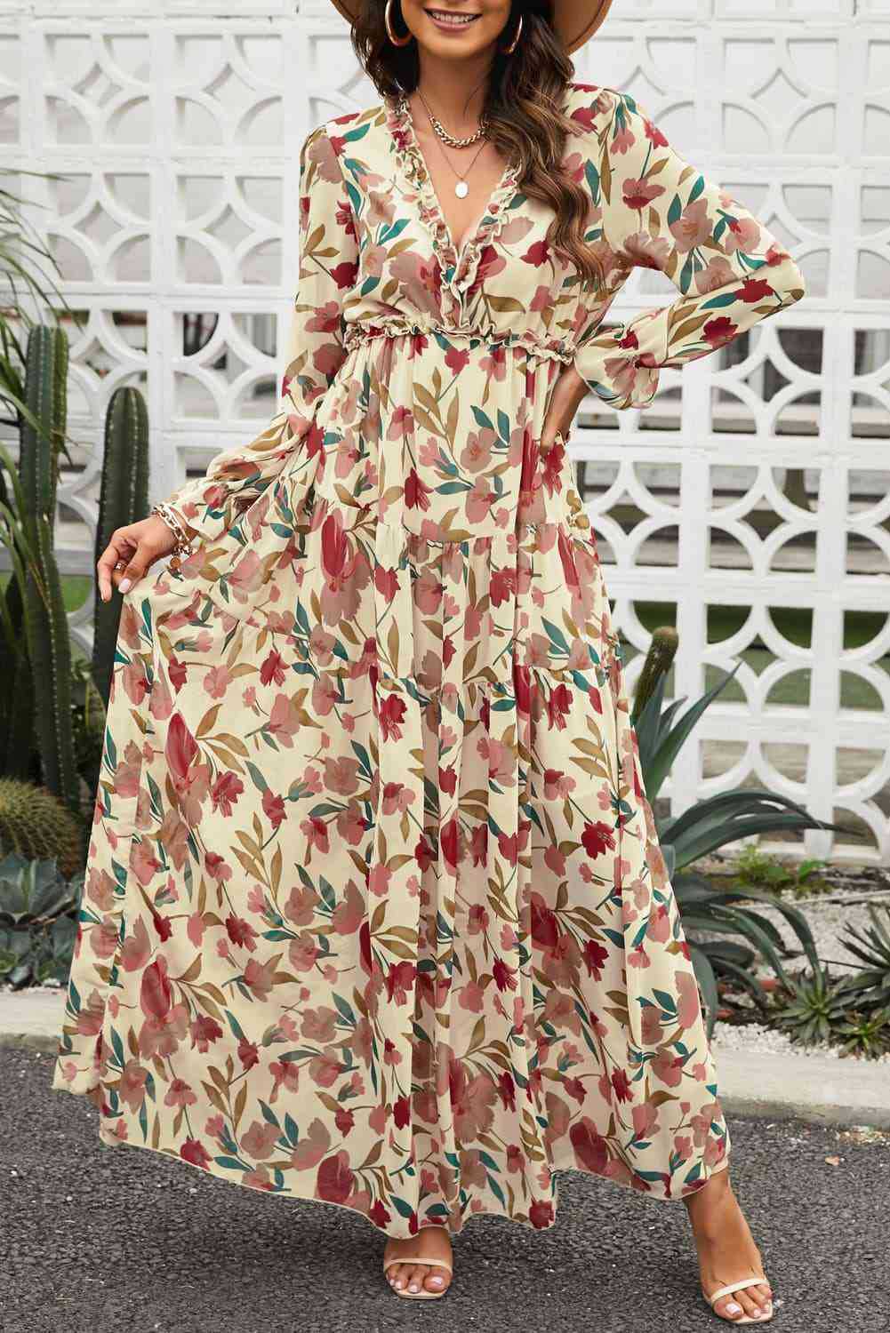 Damen Maxikleid Drune