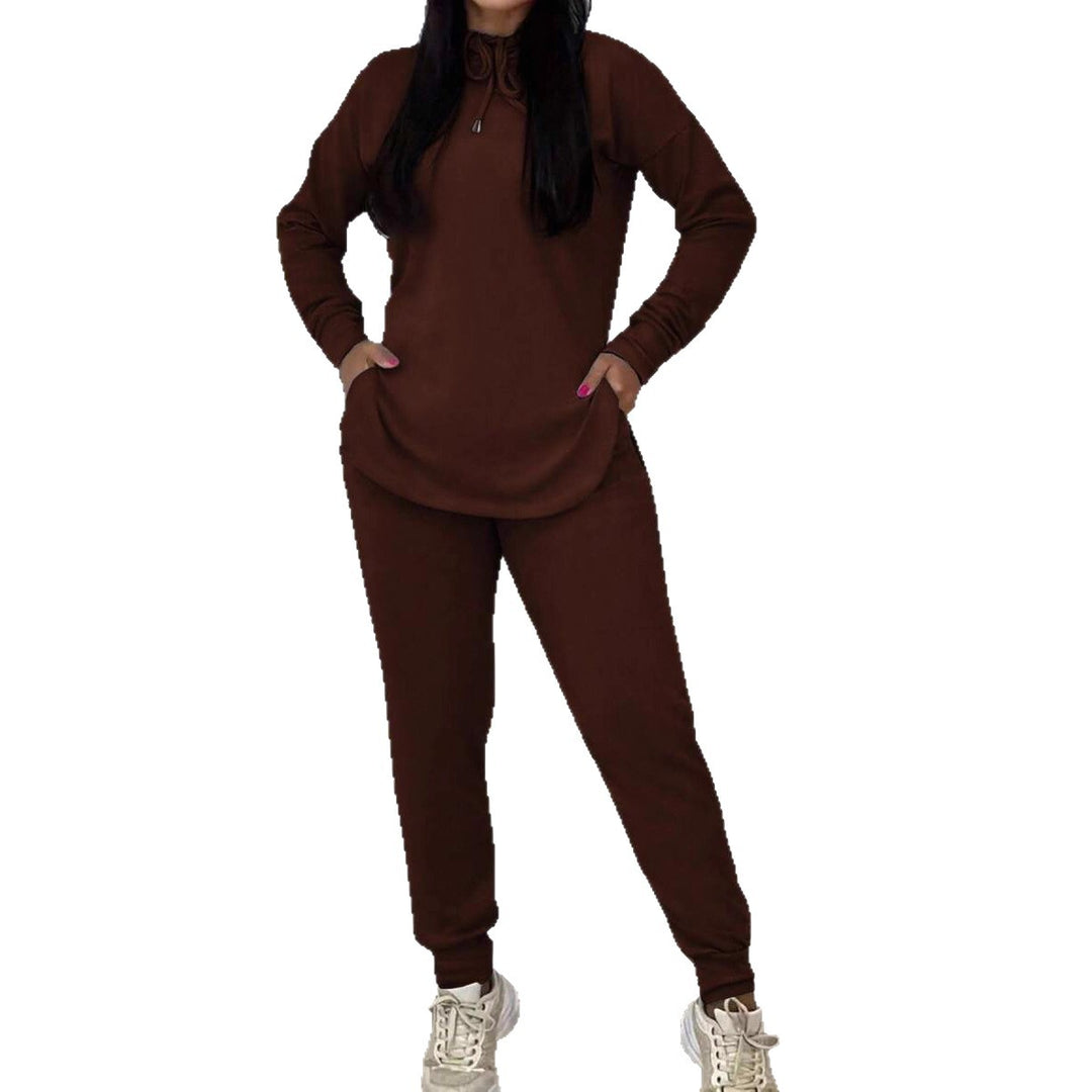 Damen Sportliches Lounge-Set mit Kapuze und praktischen Taschen Drune