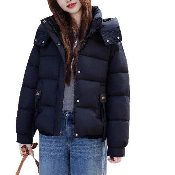 Damen modische Steppjacke mit hohem Kragen und praktischen Taschen Drune