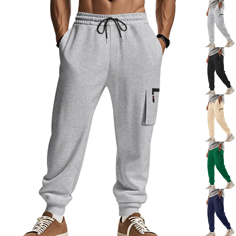 Herren Sportliche Jogginghose mit praktischen Seitentaschen und verstellbarem Bund Drune