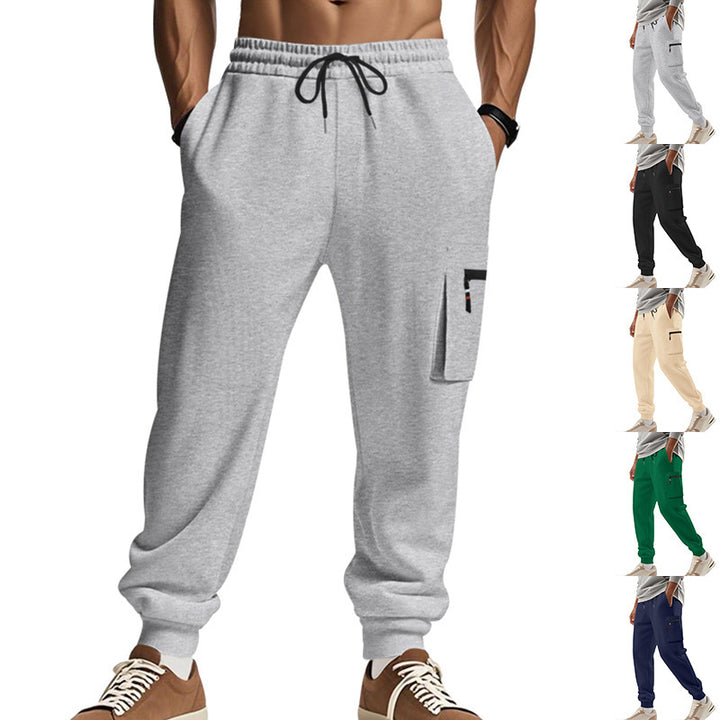 Herren Sportliche Jogginghose mit praktischen Seitentaschen und verstellbarem Bund Drune