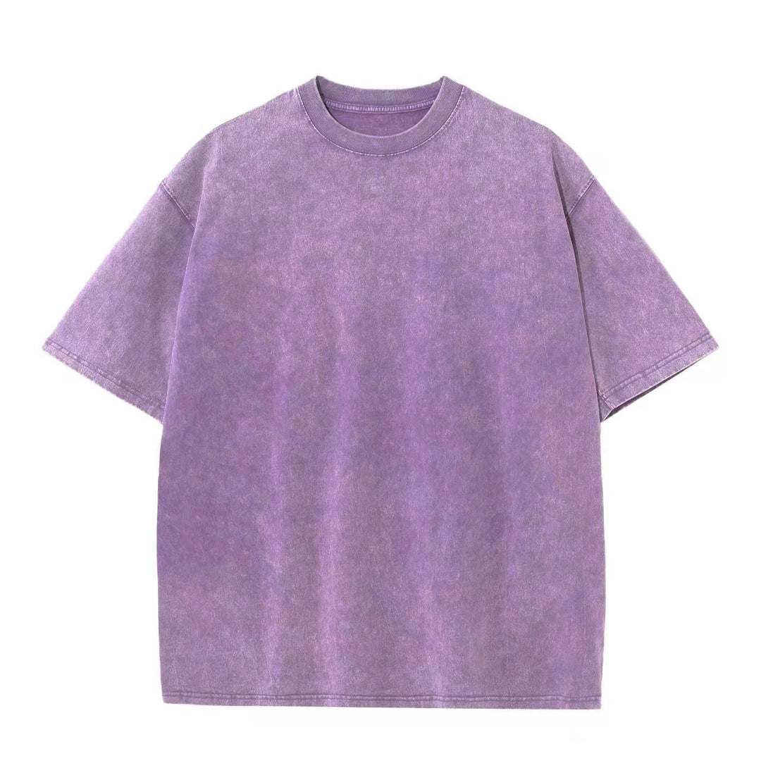 Damen Oversized Relaxed Fit Vintage Wasch T-Shirt Drune