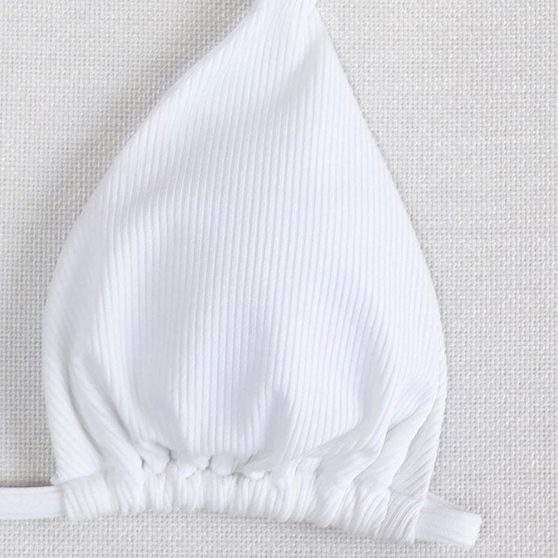 Damen Hoch geschnittenes Triumph-Bikini-Set mit Riemendetail Drune