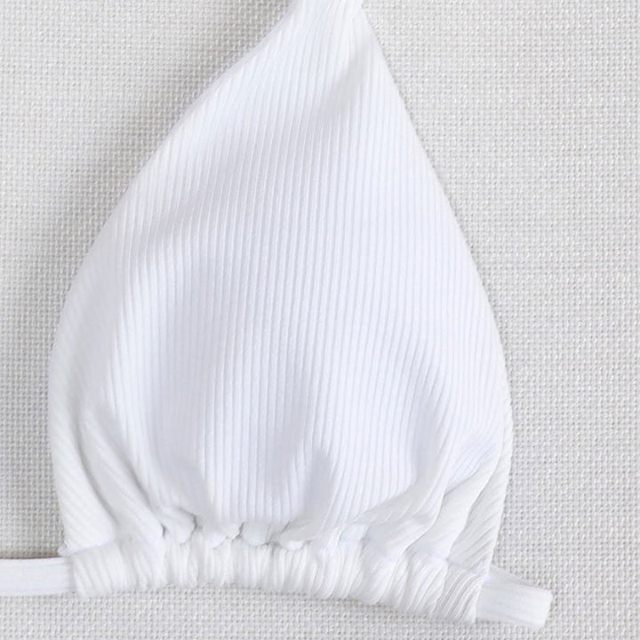 Damen Hoch geschnittenes Triumph-Bikini-Set mit Riemendetail Drune