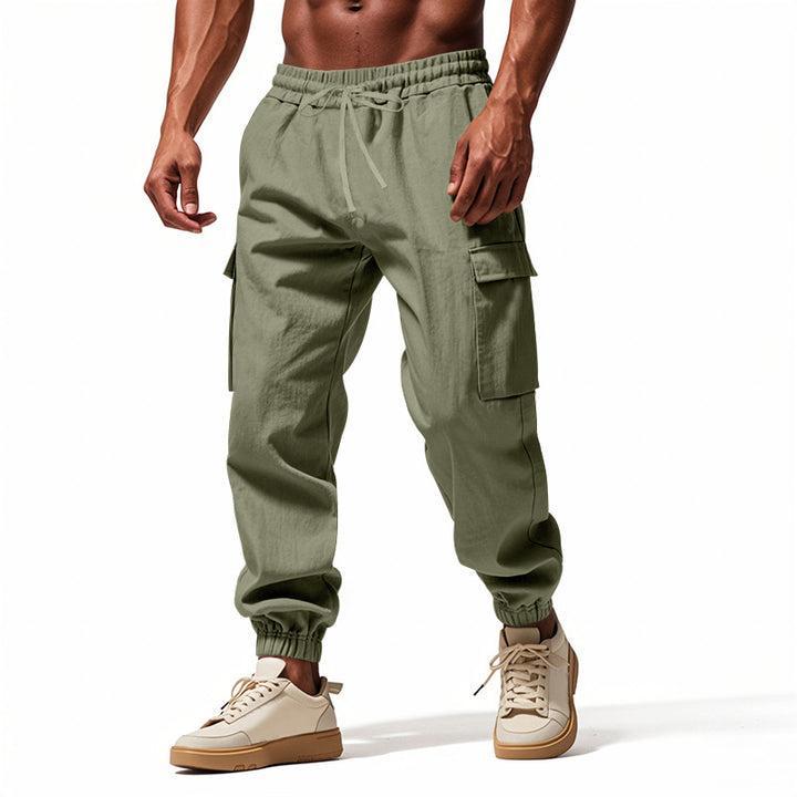 Herren lässige Cargohose mit elastischem Bund und praktischen Seitentaschen Drune