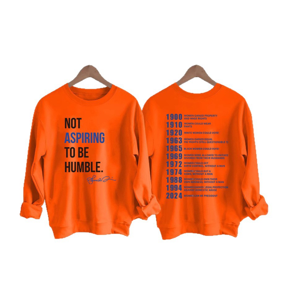 Damen Sweatshirt mit inspirierendem Schriftzug und historischem Motiv Drune