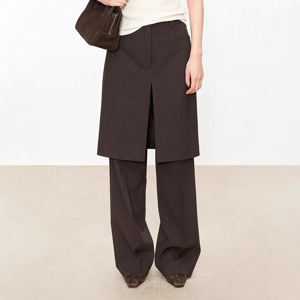 Damen elegante weite Anzughose mit innovativem Design Drune