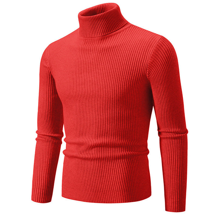 Herren feiner Rollkragenpullover aus langlebigem Strickmaterial Drune