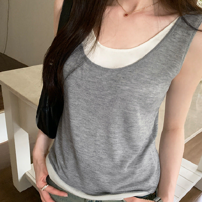Damen Langarmshirt mit elegantem Layering-Effekt Drune