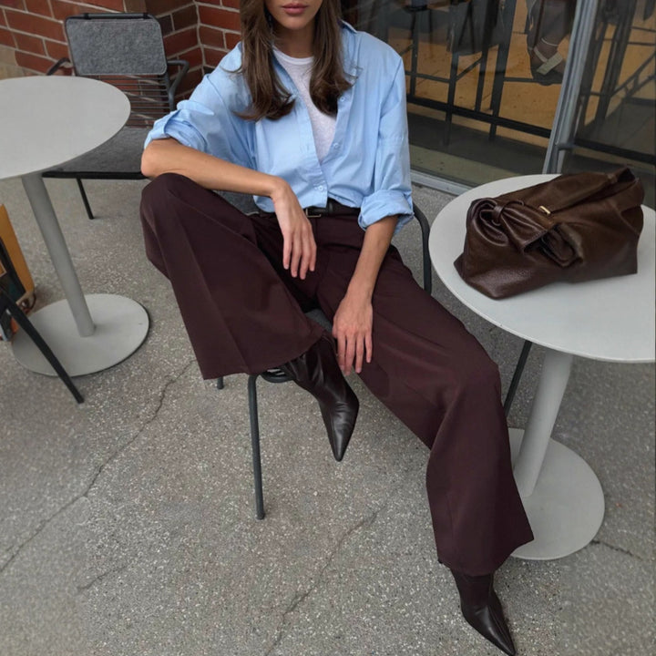 Damen weit geschnittene Hose Drune