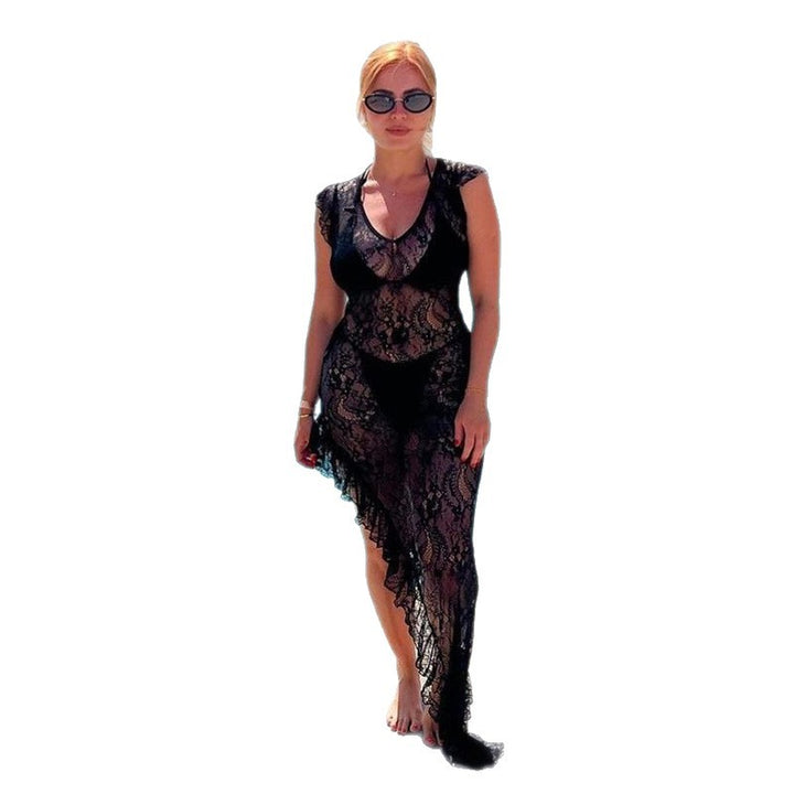 Damen Elegantes Spitzentuch mit asymmetrischem Schnitt Drune