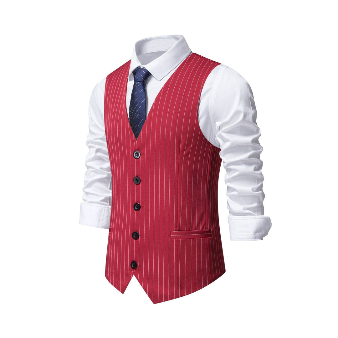 Herren elegante Weste mit feinen Knopfdetails Drune