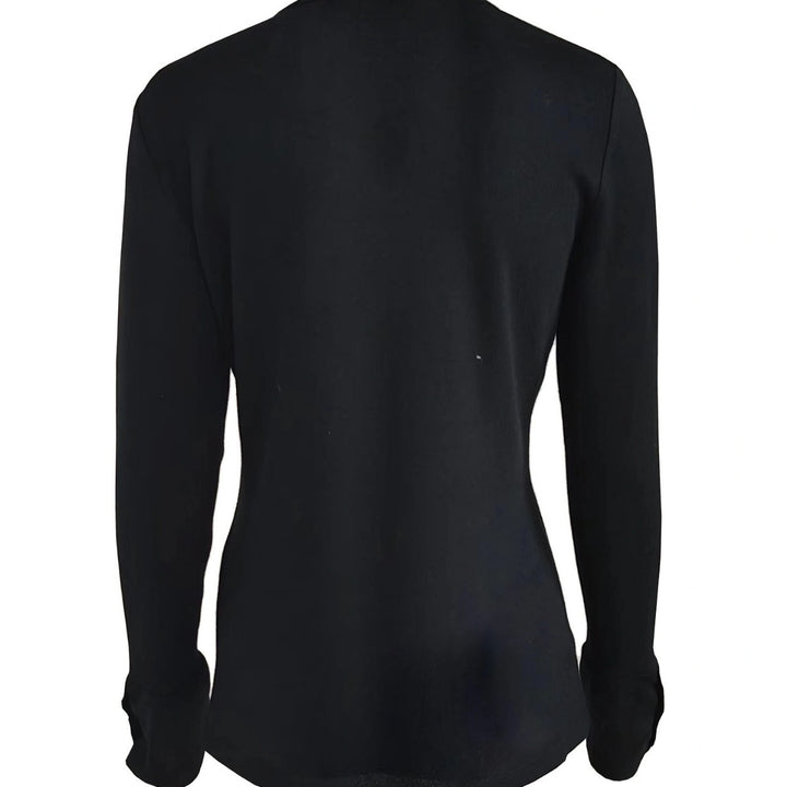 Damen Langarmshirt mit modischen Knopfdetaillierungen Drune