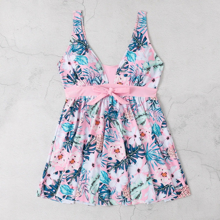 Damen Badekleid mit floralen Mustern und schmeichelndem Schnitt Drune