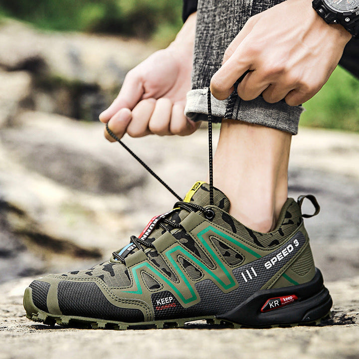 Herren Leichte Trail-Laufschuhe mit rutschfester Sohle und atmungsaktivem Obermaterial Drune