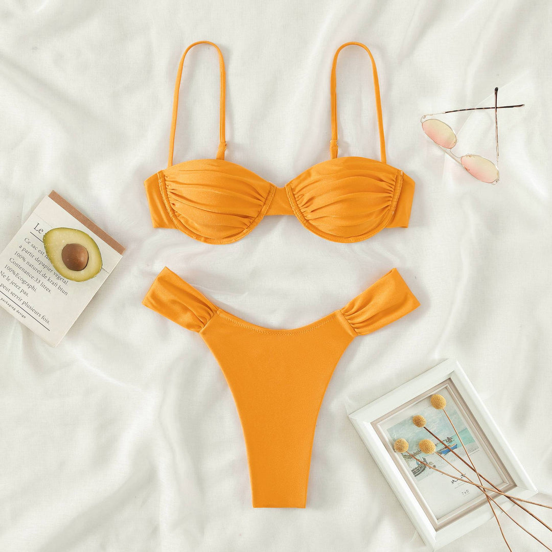 Damen Push-Up Bikini mit trendigem Bandeau-Design Drune