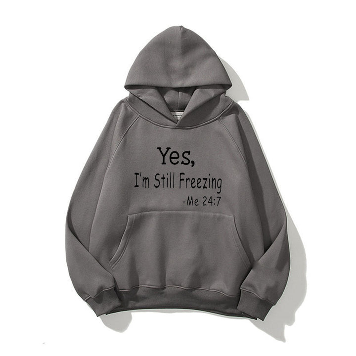 Damen Kapuzenpullover mit motivierendem Spruch und bequemer Passform Drune