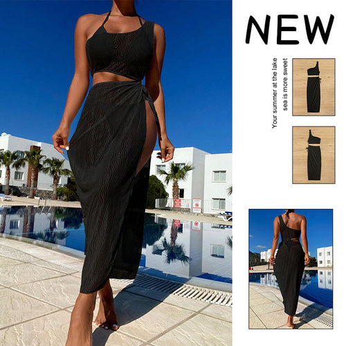 Damen Crop-Top und Wickelrock Set Drune